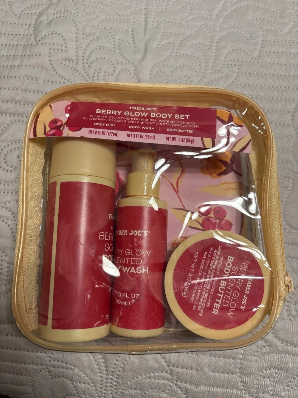 Trader Joe’s Berry Glow Body Set